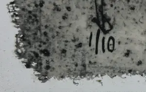 Wim Zurne - Zeefdruk op doek, Bison - Ingelijst (groot) kopen? Bied vanaf 70!