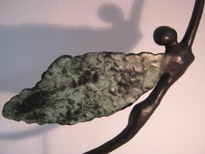 Brons (Onbekend) - Zwaar brons sculptuur van een Engel kopen? Bied vanaf 150!