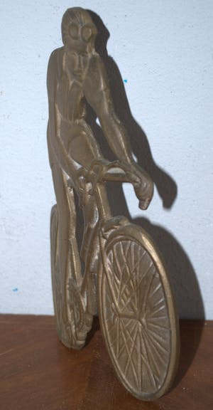 Brons (Onbekend) - wielrenner jaren 30/40 kopen? Bied vanaf 20!