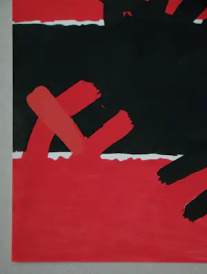 Giuseppe Capogrossi - Surface rouge et noire - Pochoir - 1957 kopen? Bied vanaf 60!