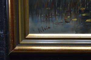 Niet of onleesbaar gesigneerd - Klein (20ste eeuw) - Hollands rivierenlandschap kopen? Bied vanaf 10!