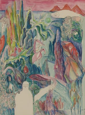 Joe Wols - Aquarel, Zo is de wereld ook - Ingelijst kopen? Bied vanaf 1!