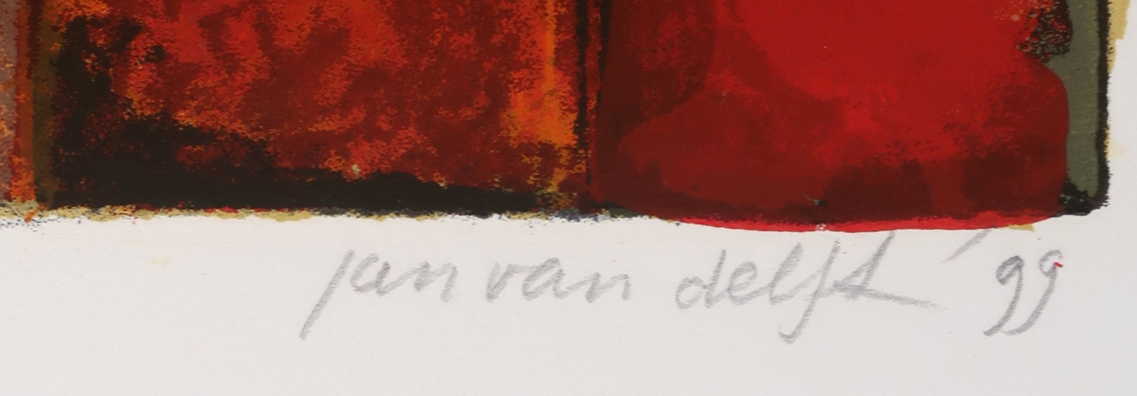 Jan van Delft - Zeefdruk, Gevelteken kopen? Bied vanaf 1!