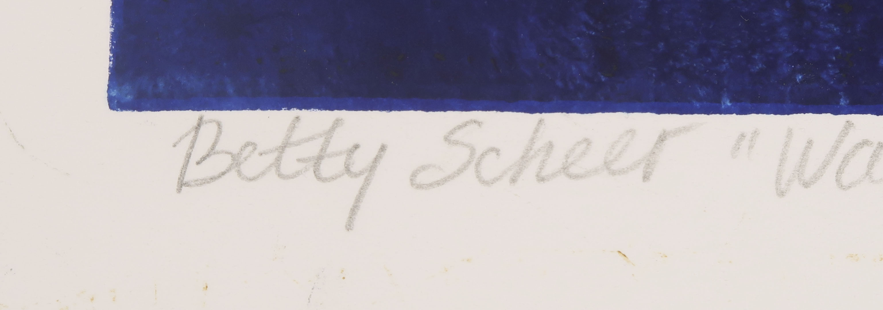 Betty Scheer - Linosnede, Wasbakje van het atelier kopen? Bied vanaf 20!