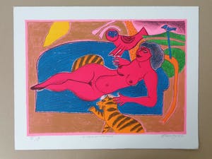 Corneille - LE TIGRE AMOUREUX / KLEURZEEFDRUK / 50x65cm / SIG / 1987 kopen? Bied vanaf 185!