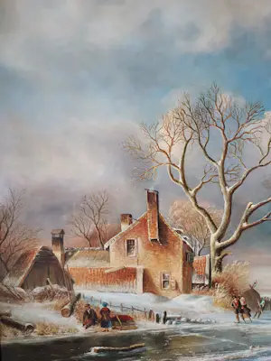 Hans Habraken - Winterlandschap kopen? Bied vanaf 395!