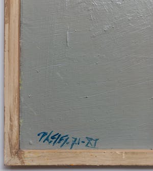 Phil Grisel - 71 XI, olieverf op schilderkarton (ingelijst) kopen? Bied vanaf 150!