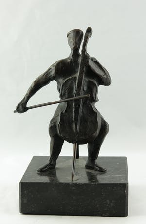 Hans Kuyper - Brons, De cellist kopen? Bied vanaf 150!