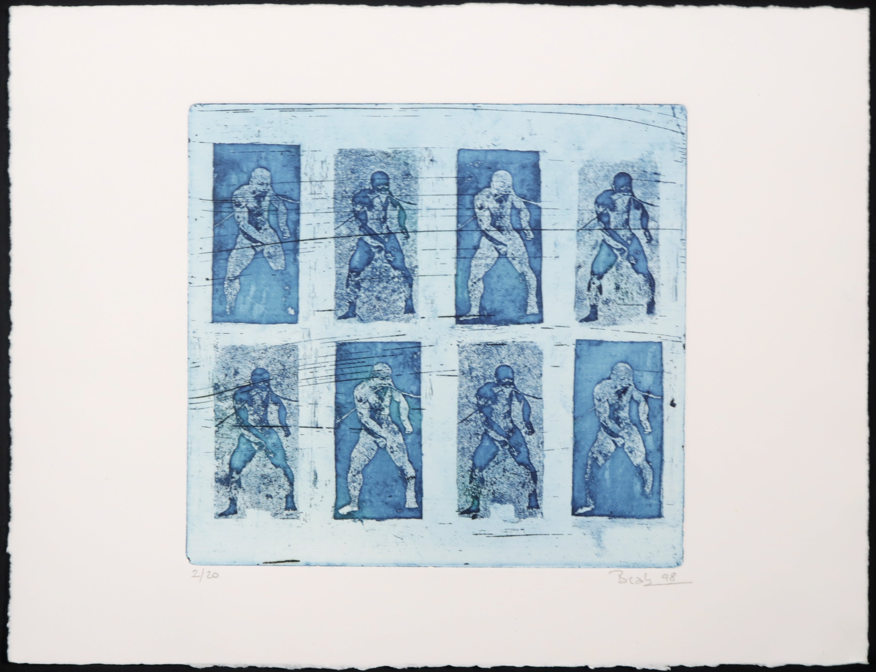 Beaty Czeto - Ets en aquatint, The blue clear decrease kopen? Bied vanaf 20!