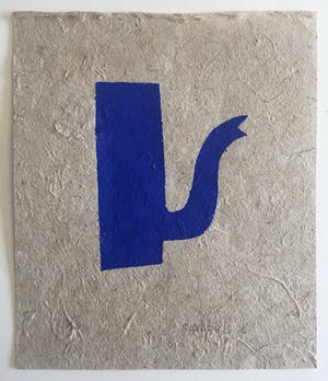 Klaas Gubbels - sjabloondruk 'Blauwe kan' - 2016 - oplage II/IV kopen? Bied vanaf 250!
