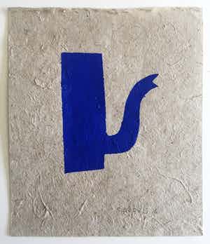 Klaas Gubbels - sjabloondruk 'Blauwe kan' - 2016 - oplage II/IV verkocht voor € 250!