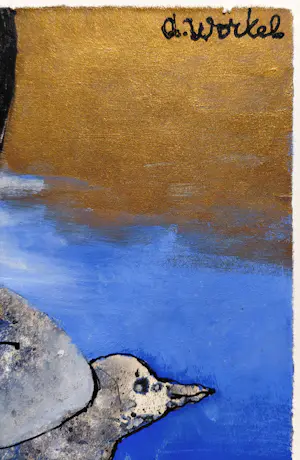 Ans Wortel - Die vogels wil vangen verzamelt enkel veren, gouache kopen? Bied vanaf 195!