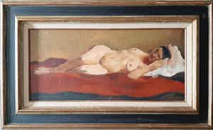 Edmond Ademee Heuze - Reclining nude verkocht voor € 450!