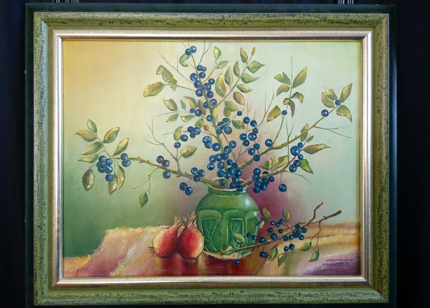 Herman Van der Linden - Stilleven - Zwarte sleedoorn (1999) kopen? Bied vanaf 1!