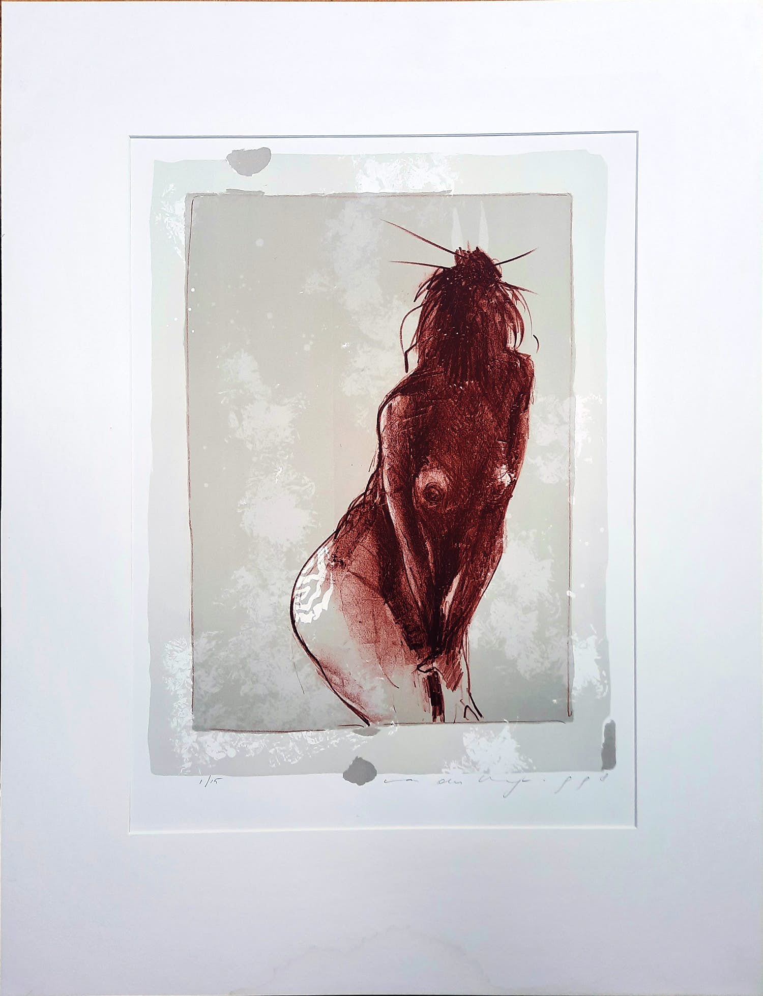 Henny van der Vegt - Erotische steendruk uit 1998 - oplage 1/15 - 22246 verkocht voor € 1!