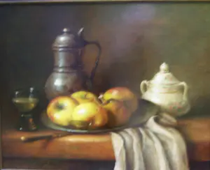 Ad de Roo - Stilleven met appels . kaufen? Bieten Sie von 300!