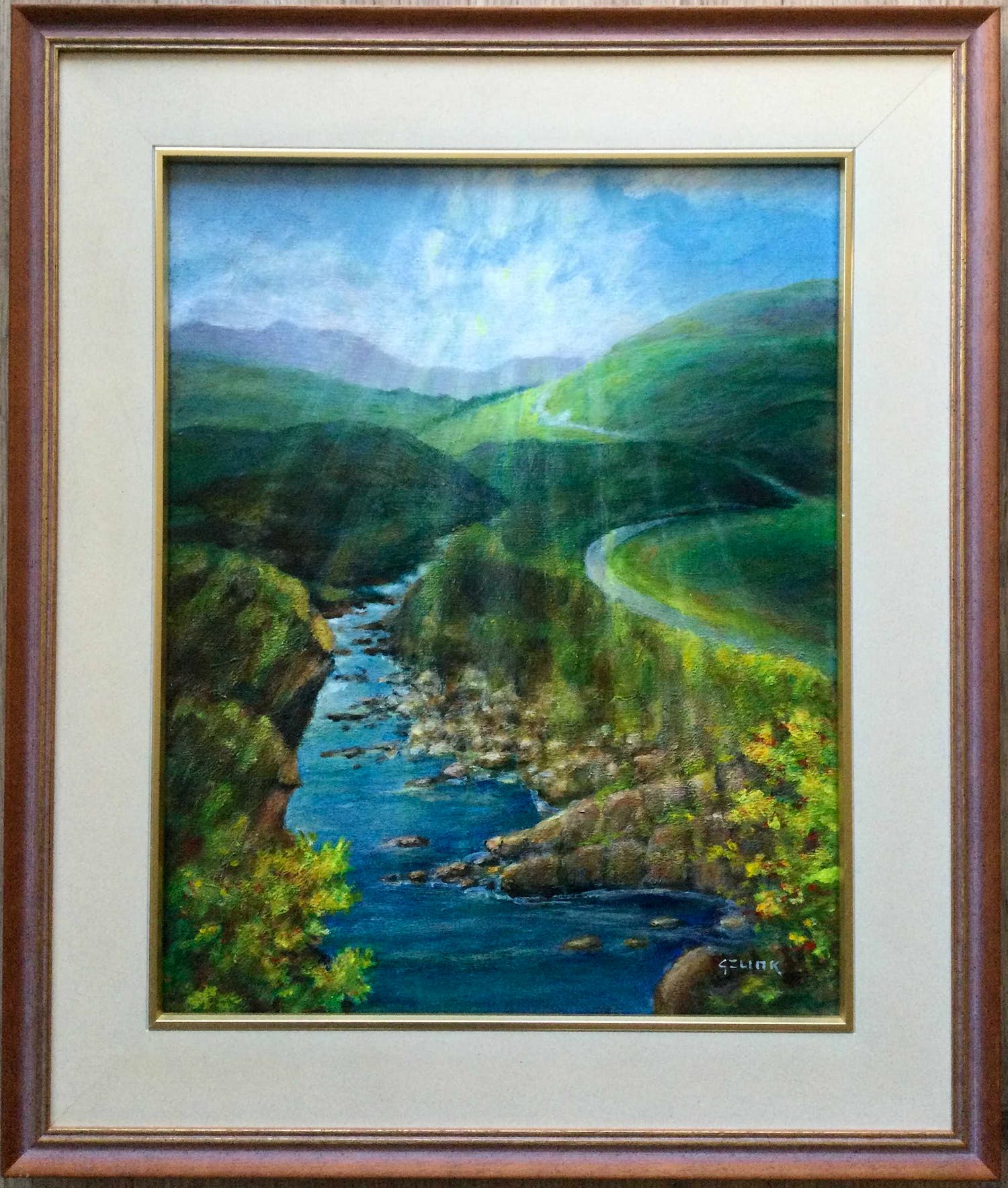 Johan Hendrik Gelink - The Isle of Skye | olieverfschilderij - ingelijst verkocht voor € 50!