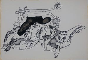 Niet of onleesbaar gesigneerd - Gewassen inkt of Aquarel kopen? Bied vanaf 1!