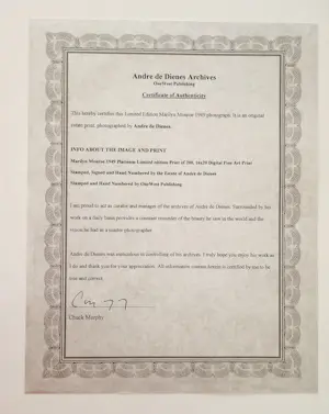 Andre De Dienes - Marilyn Monroe -Tobey Beach,1949/2007 - Auflage von 200 - drucksigniert kopen? Bied vanaf 500!