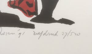 Marc Jonk - en 5 andere. Zeefdrukken. Thema liefde kopen? Bied vanaf 35!