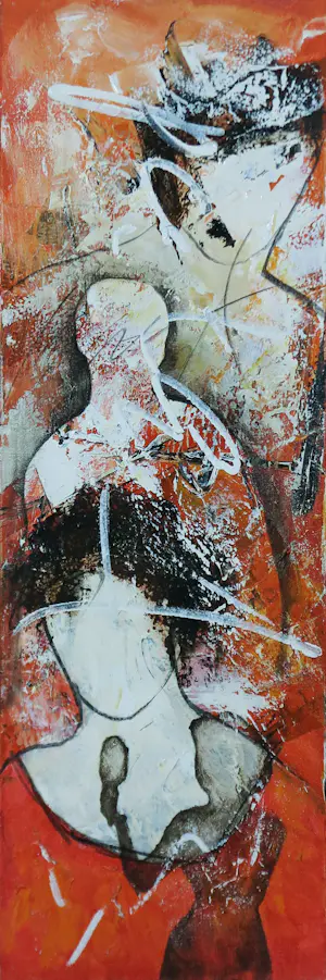 Dario Bosa - Acryl op doek, Drie figuren kaufen? Bieten Sie von 80!