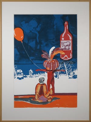 Gijs Assmann - Zeefdruk, Openingsact - Ingelijst (Groot!) kopen? Bied vanaf 50!