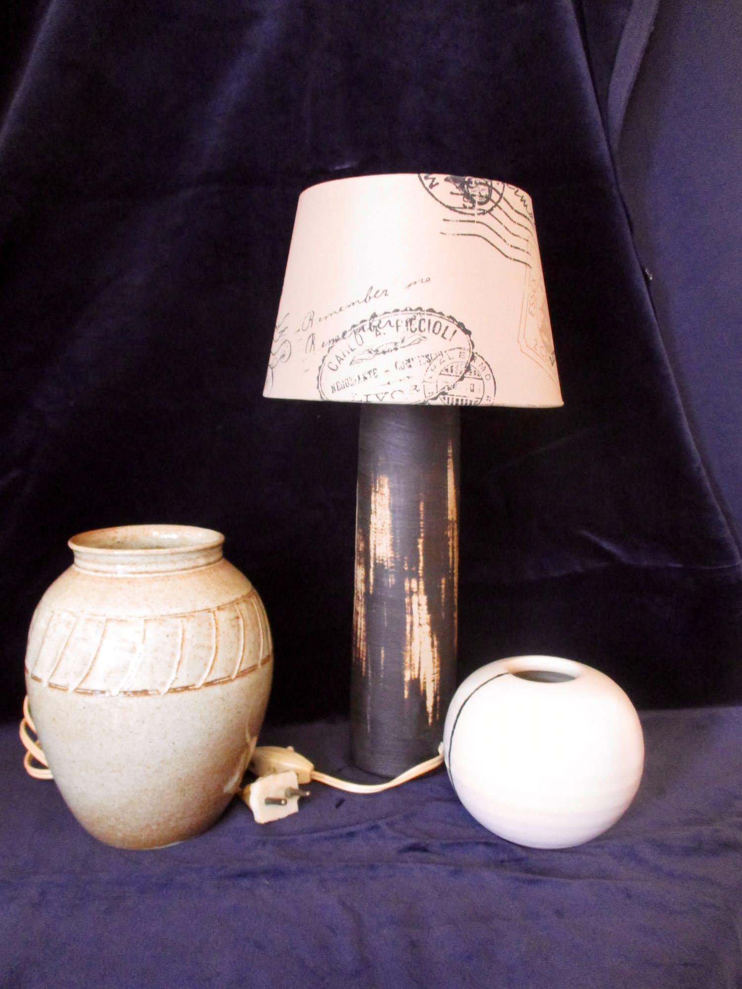 Mobach Keramiek - Mobach schemerlamp en 2 vazen verkocht voor € 50!