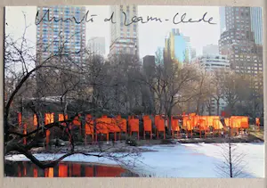 Christo - Project for Central Park NYC " The Gates " - artcard handgesigneerd in Pptout kopen? Bied vanaf 1!