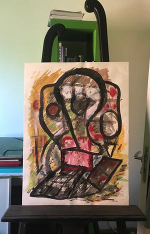 Kees van Es - Gemengde techniek op papier - 2002 kopen? Bied vanaf 250!