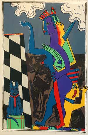 Cecile de Bruijn - zonder titel maar met lijst! verkocht voor € 95!