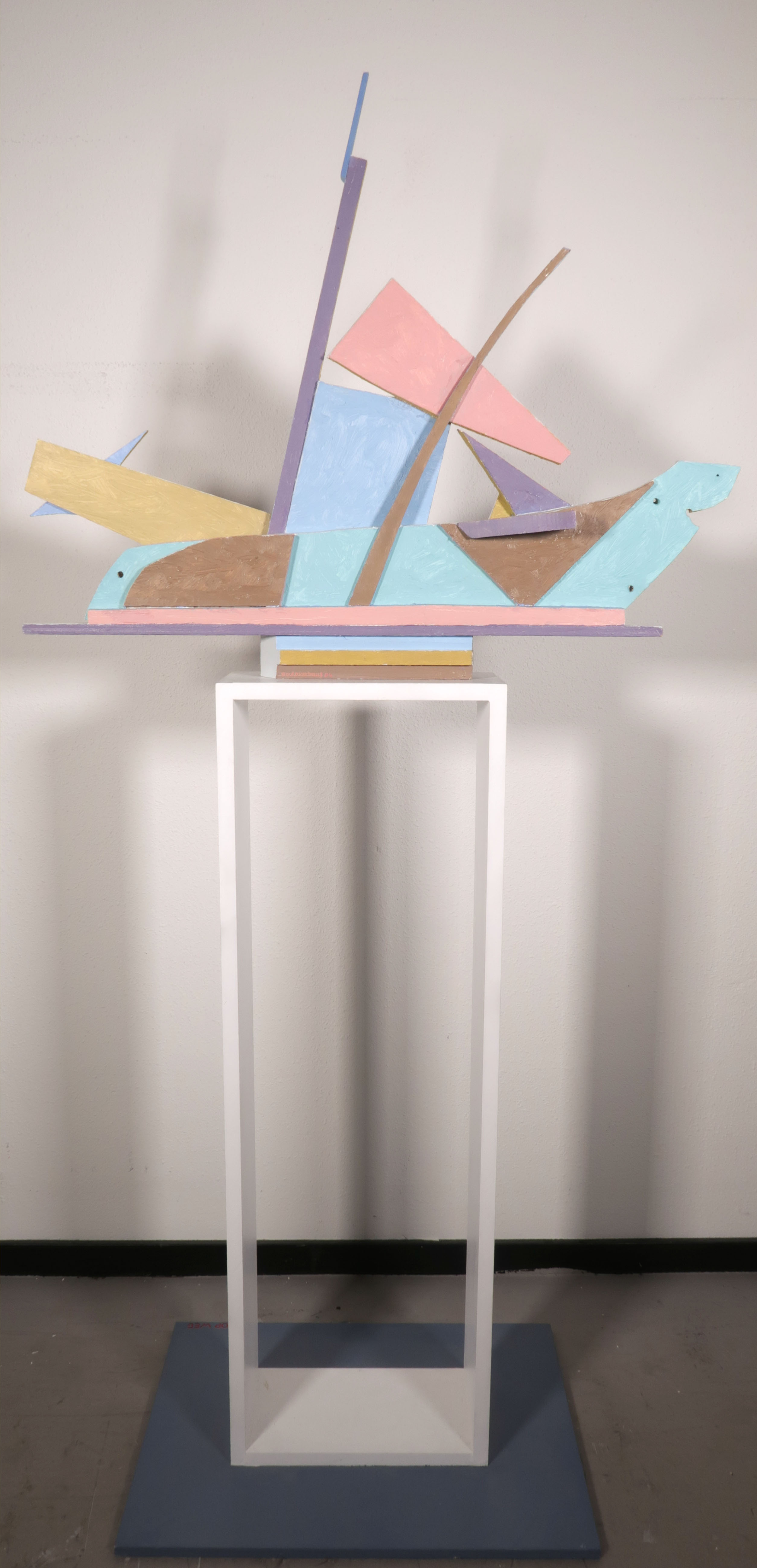 Paul Overhaus - Olieverf op hout, Op Weg (Groot) verkocht voor € 100!