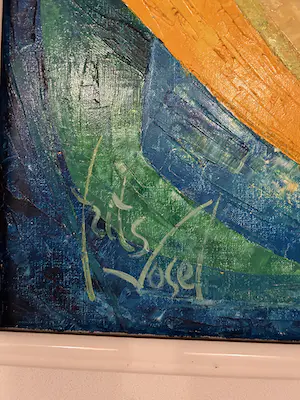 Frits Vogel - Abstract landschap kopen? Bied vanaf 200!