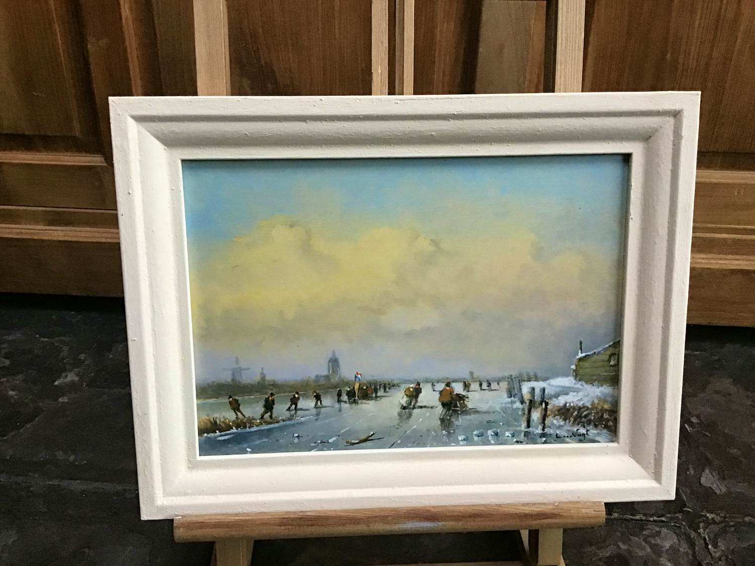 L. van Vugt - IJspret in de polder. kopen? Bied vanaf 175!