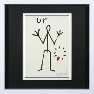 A.R. Penck - Zeldzame, handgesigneerde litho, Prinzip kopen? Bied vanaf 1!