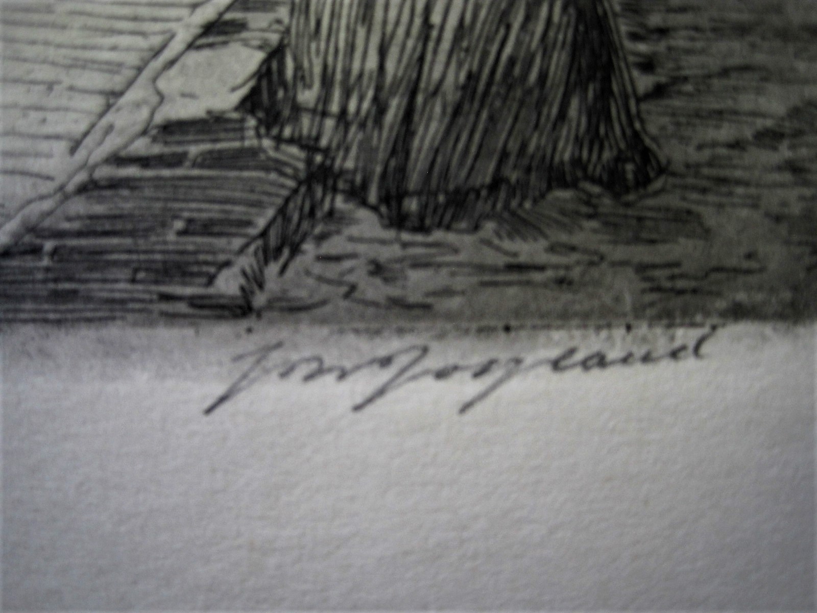 Johannes Josseaud - Mooie ets "Haarlem Hofje Heijthuijsen" gesigneerd ca 1920 kopen? Bied vanaf 1!