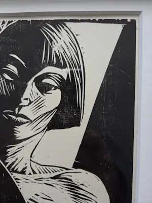 Leon Janssen - Portret vrouw. Naakt. kopen? Bied vanaf 119!