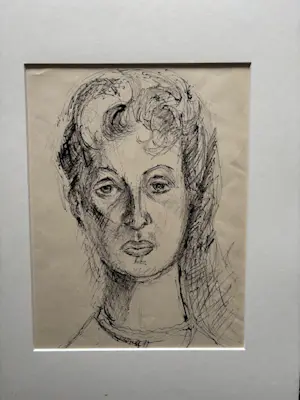 Gerard Schaperkotter - inkttekening van een vrouwenportret kopen? Bied vanaf 30!