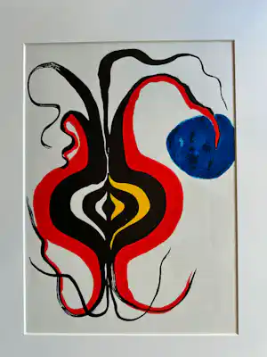 Alexander Calder - Litho abstract verkauft für € 70!