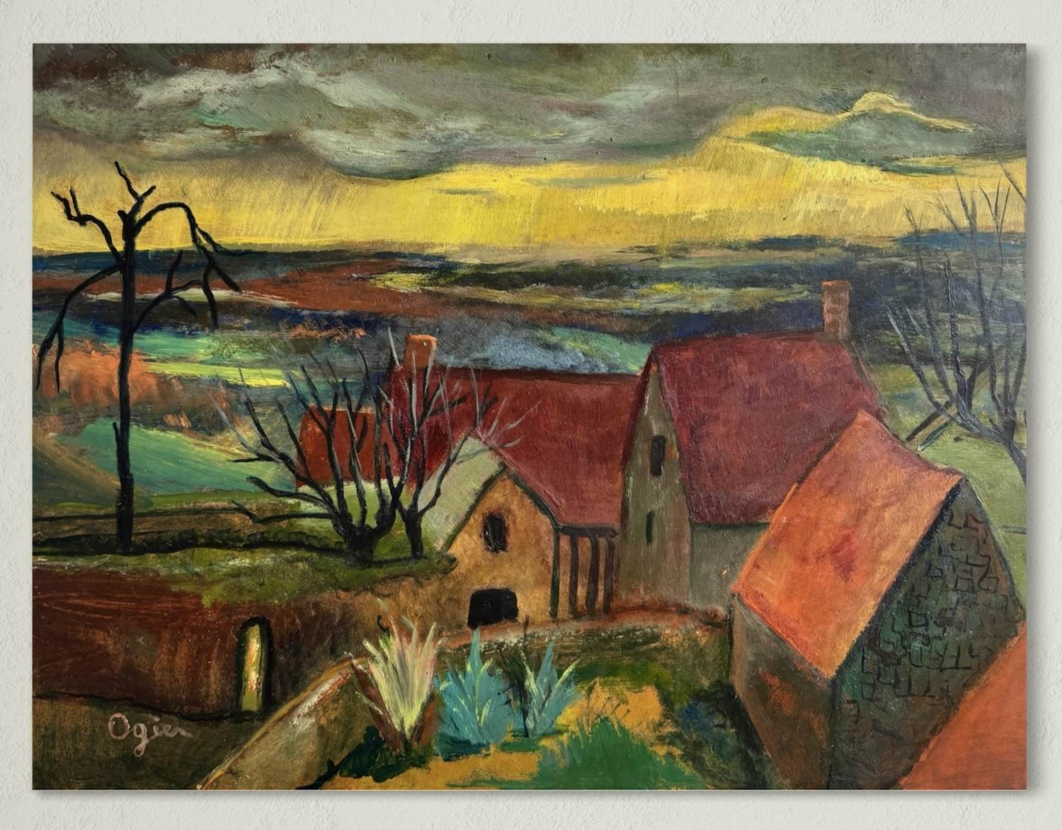 Buy Marie Louise Ogier - Wunderschöne fauvistische Landschaft? Bid from 180!