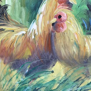 Niet of onleesbaar gesigneerd - Kip en Haan. kopen? Bied vanaf 1!