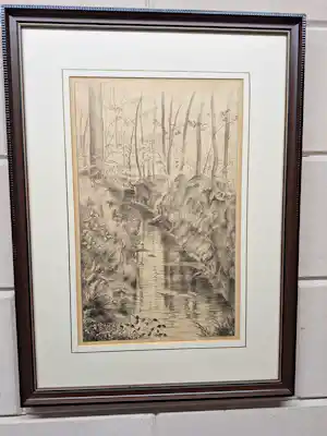 Ina Rahusen - Beekje in een Boslandschap verkauft für € 40!