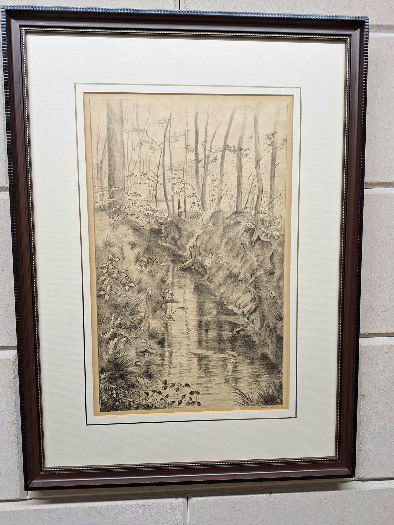 Ina Rahusen - Beekje in een Boslandschap kopen? Bied vanaf 35!