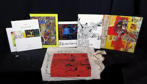 Rik van Iersel - Handgesigneerde canvas tasje met zes catalogusboeken kopen? Bied vanaf 1!