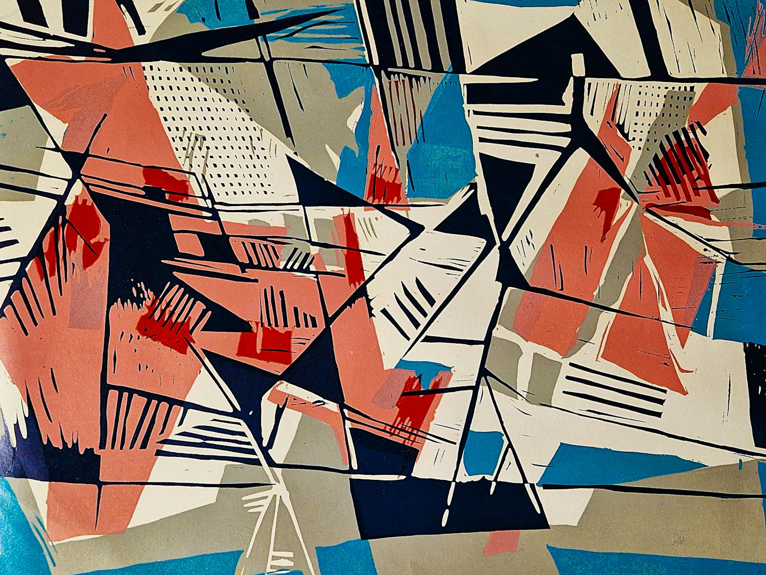 Paul Maas - grote expressionistische jaren 70 kleuren houtsnede "Lente" potloodgesigneerd kopen? Bied vanaf 35!