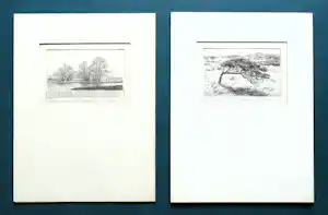 Han van Hagen - 2 lijnetsen . Landschappen verkauft für € 50!