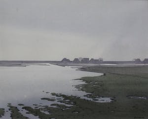 Gerrit Neven - Ingelijste aquarel: Strijp - 1988 kopen? Bied vanaf 199!