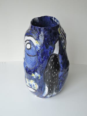 Marja Hooft - Monumentaal, uniek Vaasobject h 50 cm Keramiek 1990 kopen? Bied vanaf 495!