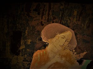 Niet of onleesbaar gesigneerd - Bijzonder Zuid-Amerikaans Aquarel / Collage "Moeder en Kind" kopen? Bied vanaf 1!