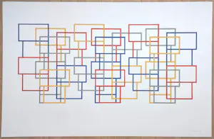 Joost Baljeu - Structures, zeefdruk (groot) kopen? Bied vanaf 150!