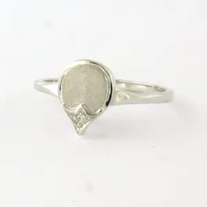 14k witgouden ring met een 8 kant geslepen diamant tot 0.01ct kopen? Bied vanaf 160!